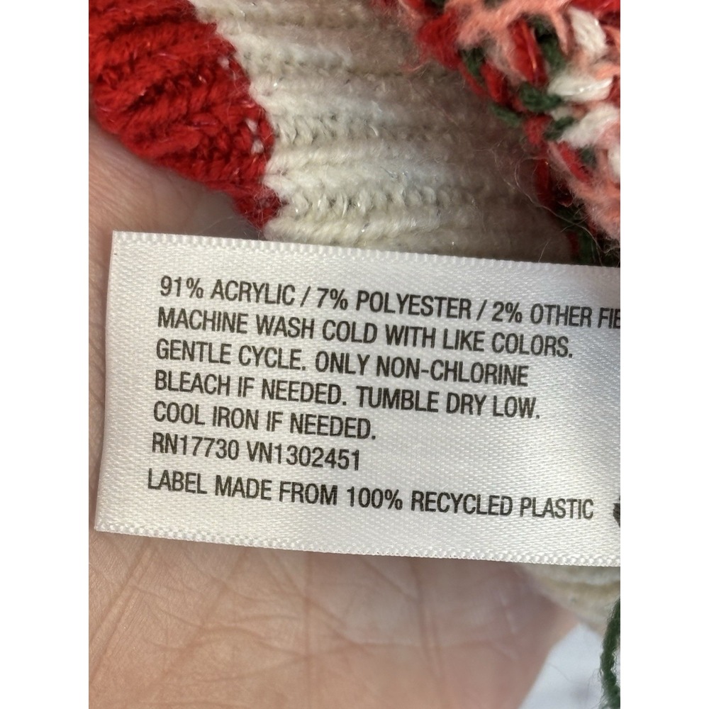 Vintage Y2K Mossimo Rose Cable Knit Sweater M Cottagecore Romantic Fair Isle - Picture 4 of 8